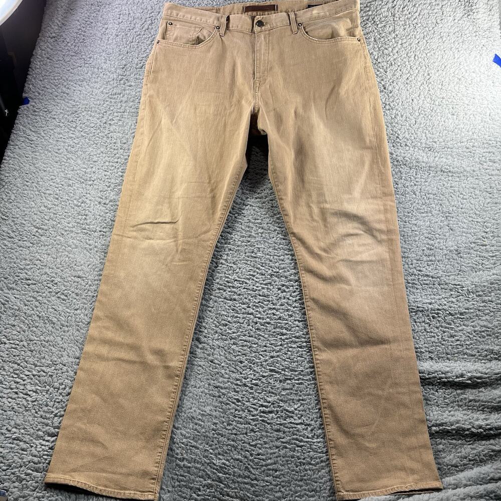 Agave Denim Waterman Relaxed Straight Leg Jeans Men's 42x36 Santiago Khaki USA
